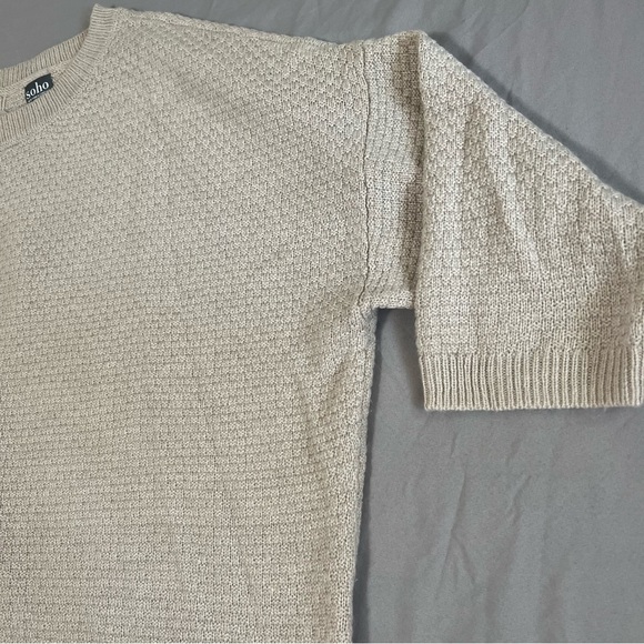 New York and Company Soho Tan Knit Sweater cross back Size XL - Picture 6 of 14